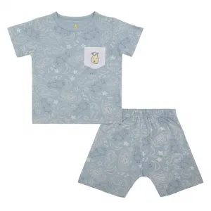 Short Sleeve Shirt Baa Baa in the Universe Blue   Shorts Baa Baa in the Universe Blue