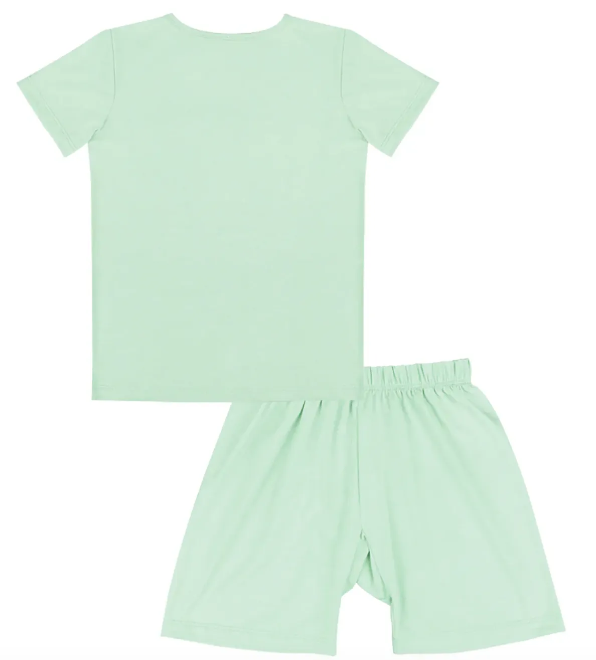 Short Sleeve Shirt   Shorts Green Set