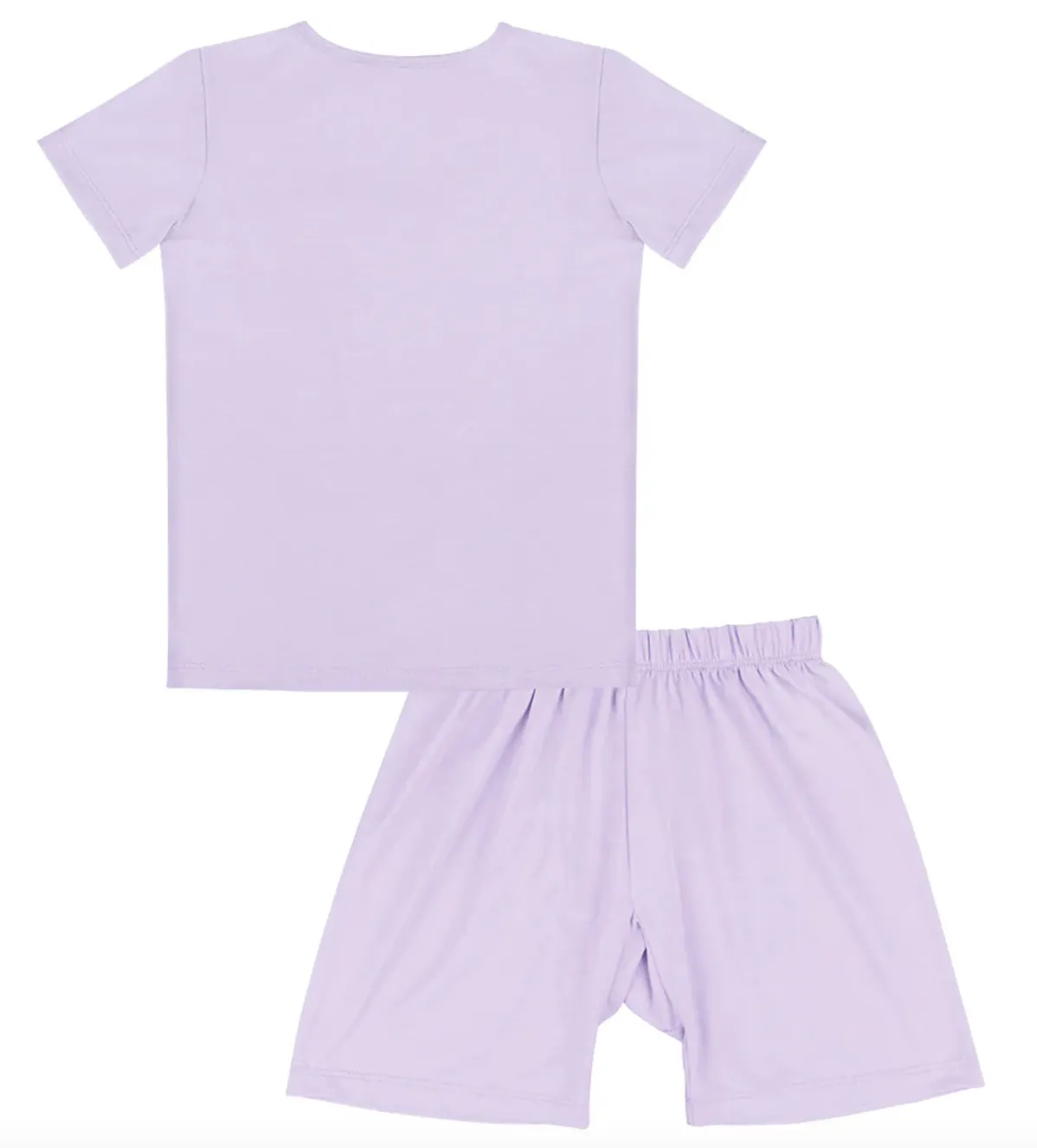 Short Sleeve Shirt   Shorts Lilac Set