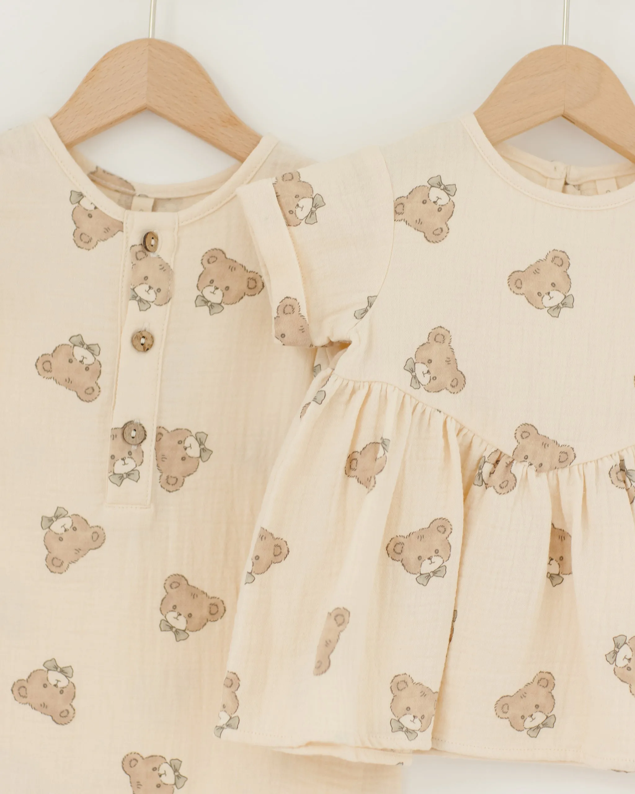 Short Sleeve Woven Romper || Teddy