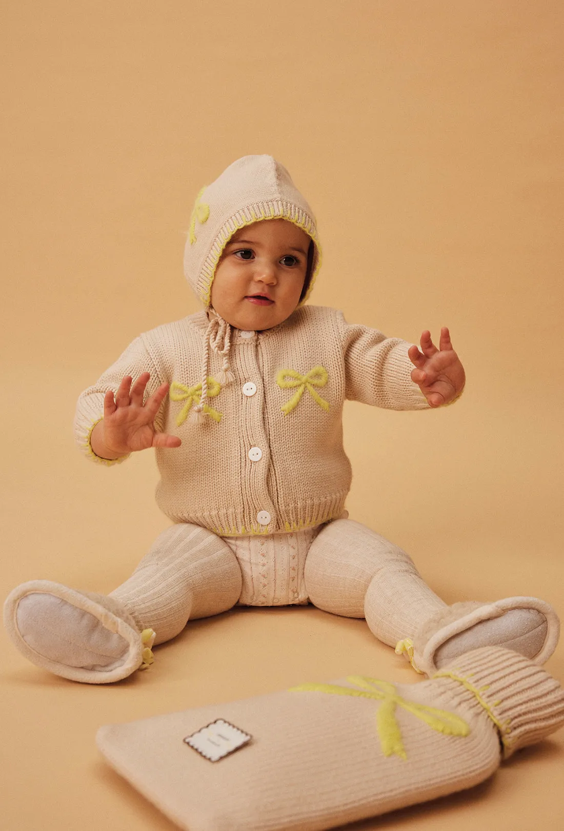 SHRIMPS X BINI BOW CARDIGAN