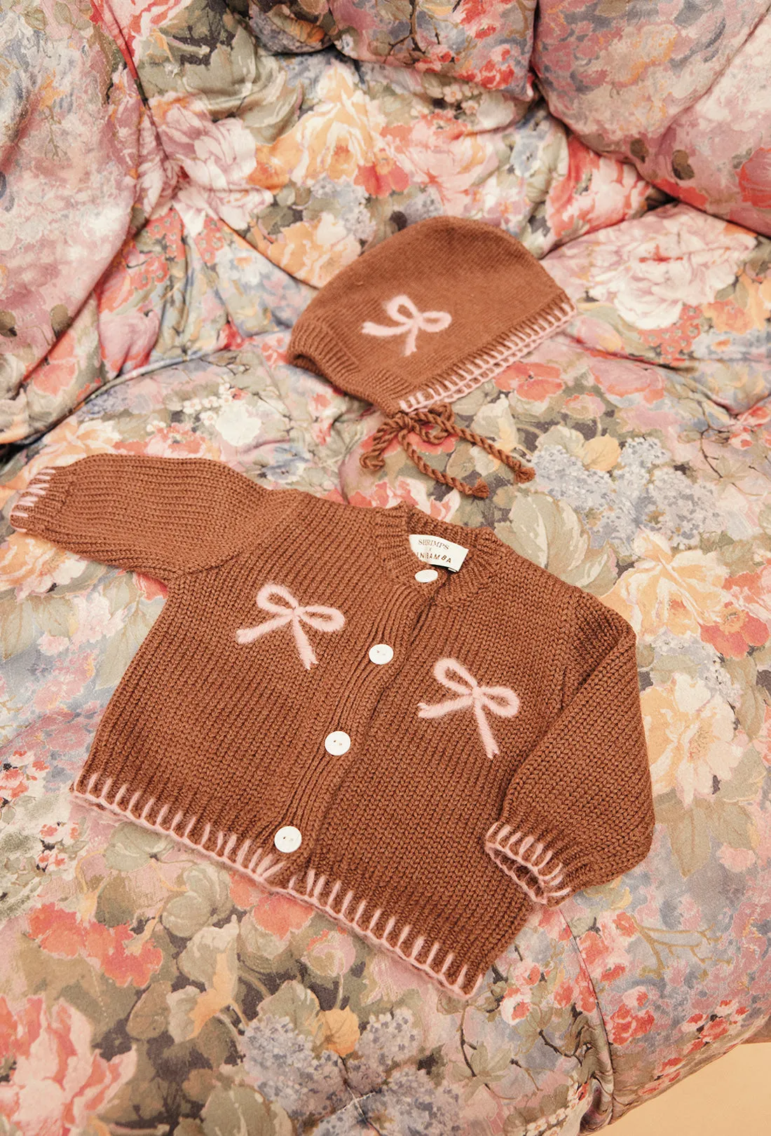 SHRIMPS X BINI BOW CARDIGAN
