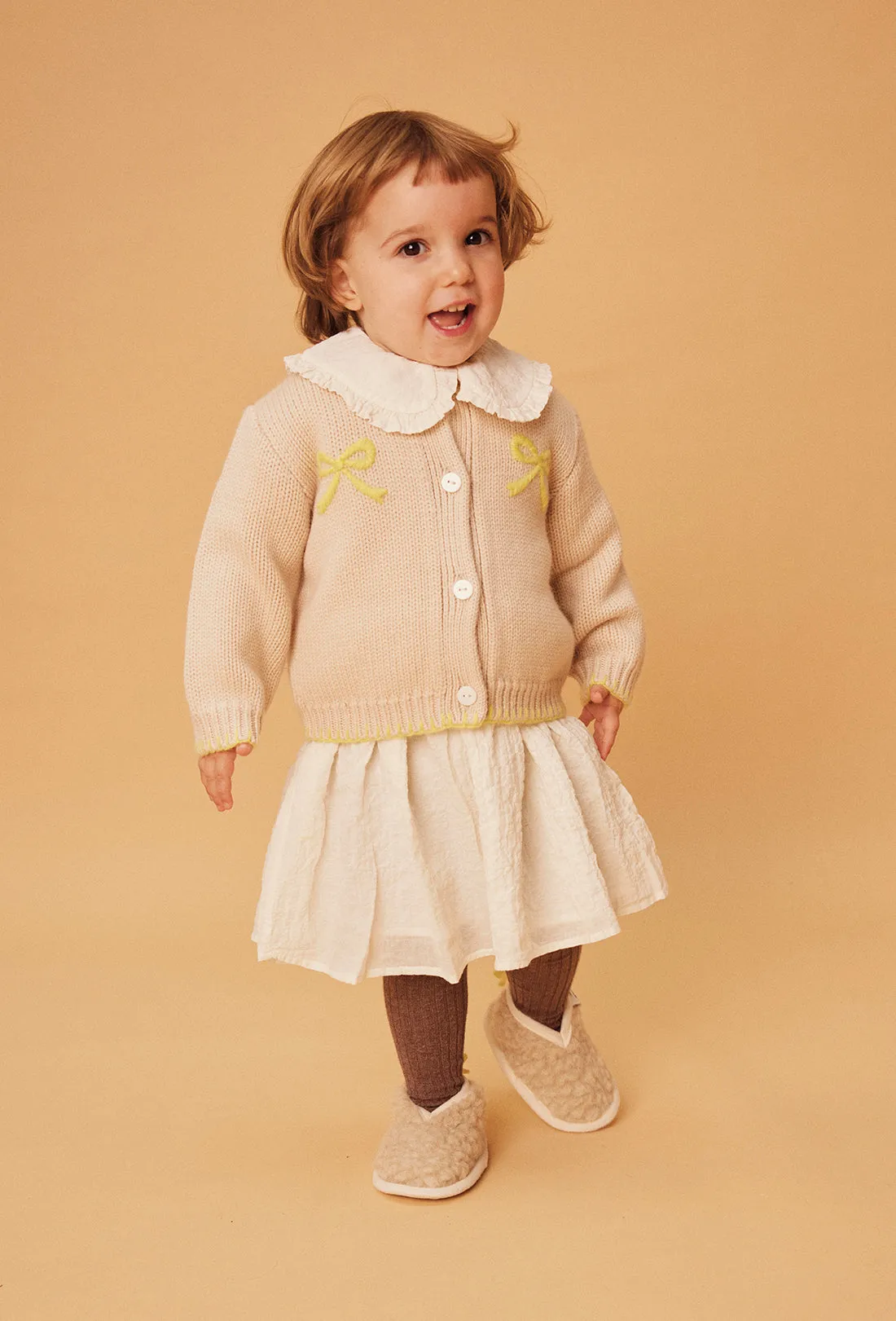 SHRIMPS X BINI BOW CARDIGAN