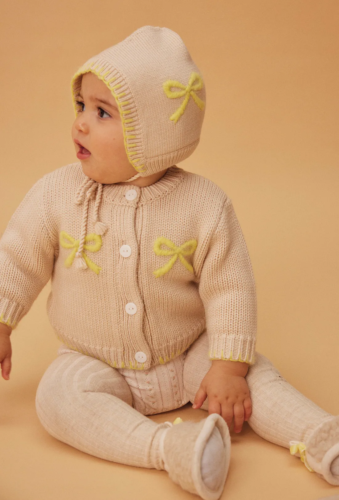SHRIMPS X BINI BOW CARDIGAN