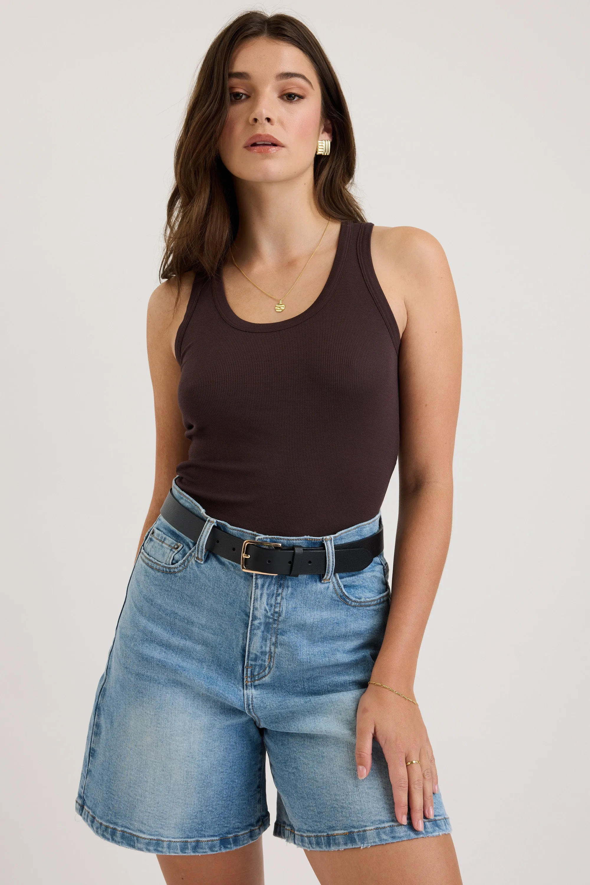 Sienna Ribbed Tank