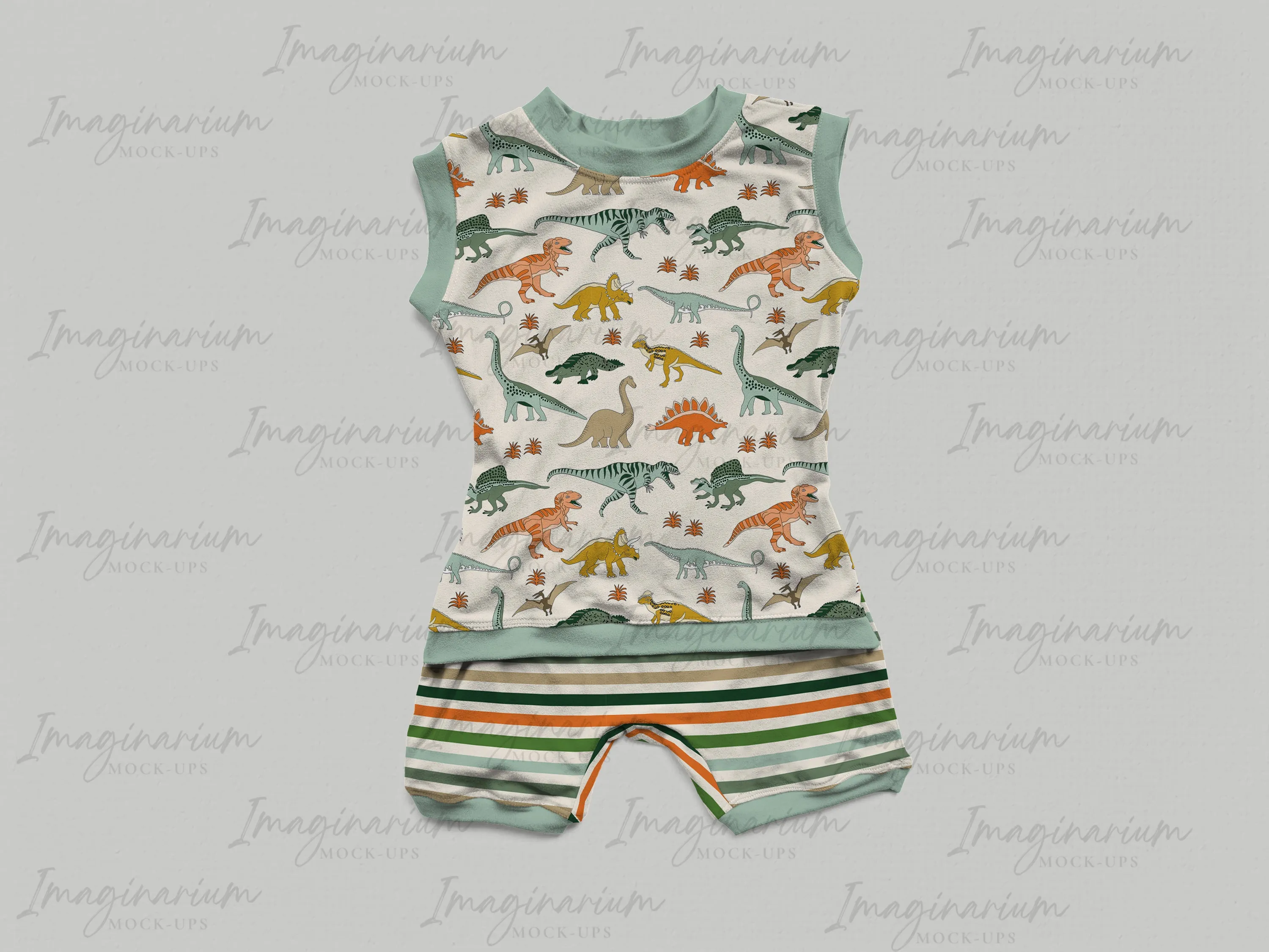 Sleeveless and Shorts Anytime Romper Mock Up,  Realistic Mockup for Photoshop and Procreate