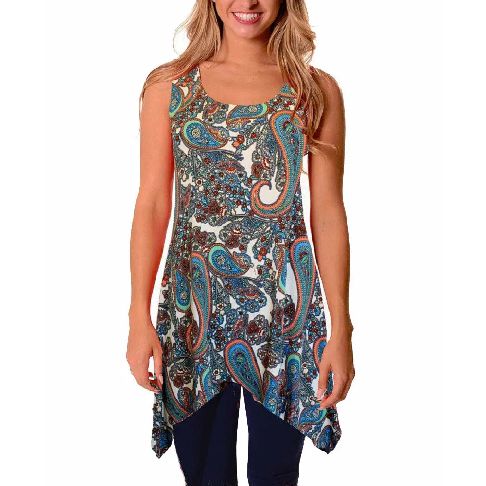 Sleeveless sharkbite Top