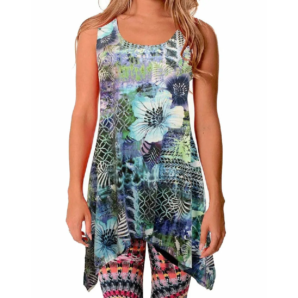 Sleeveless sharkbite Top