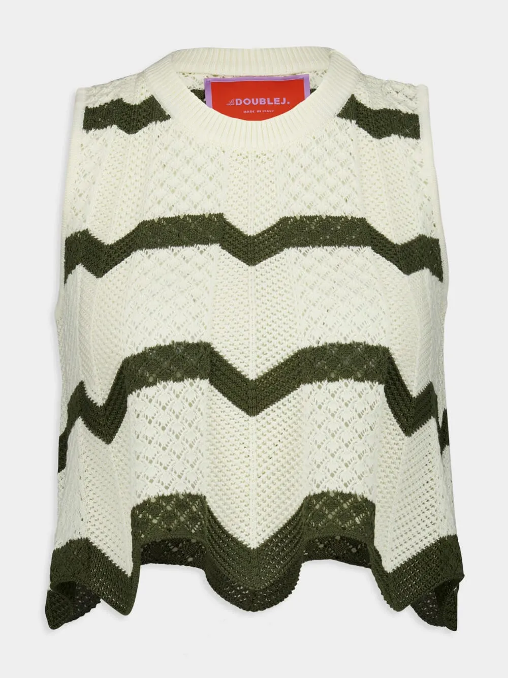 Solid Camouflage Chevron Top