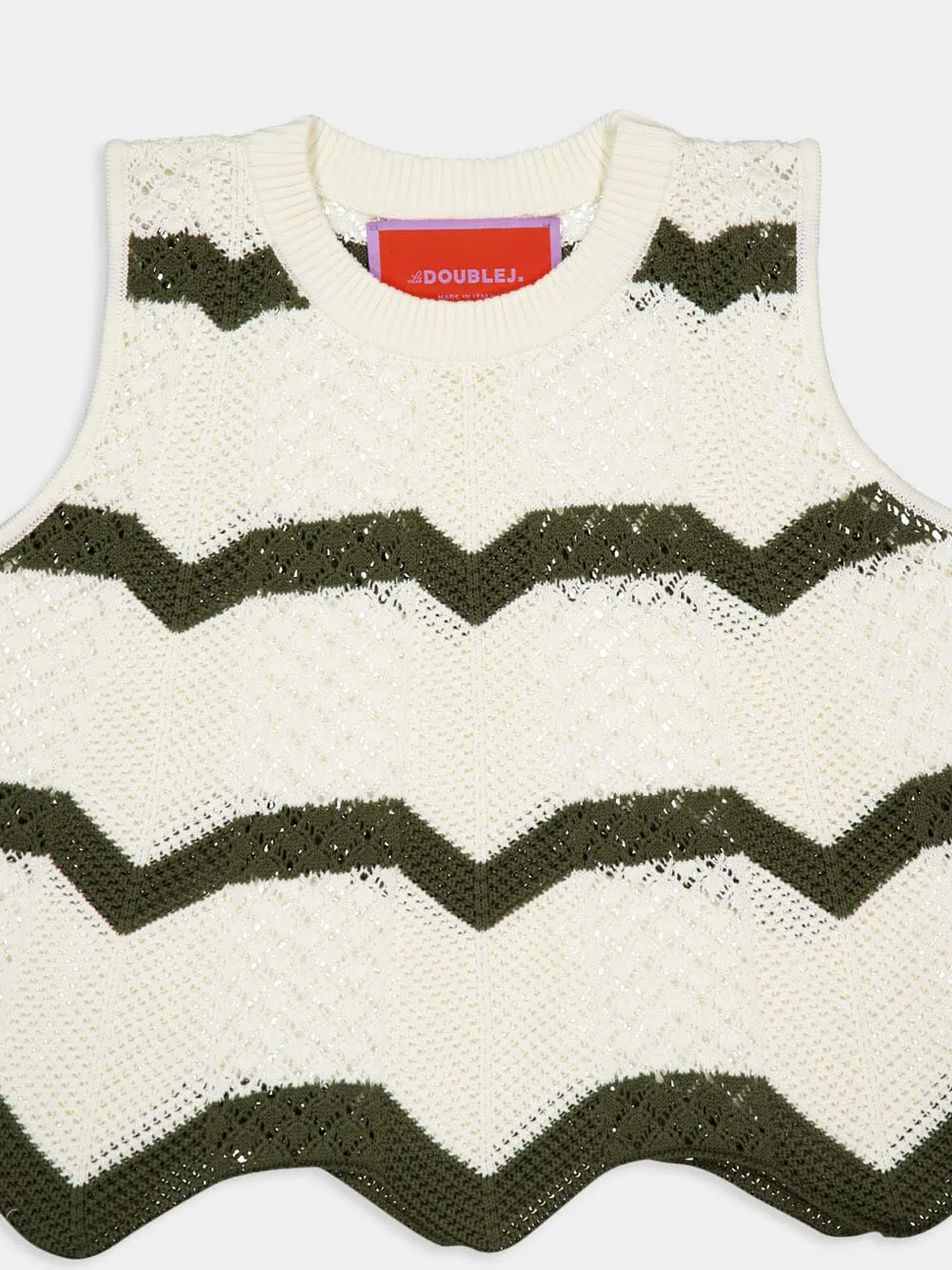 Solid Camouflage Chevron Top