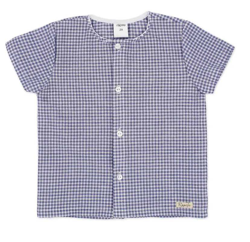 SS25 Rapife - Blue Gingham Short Set