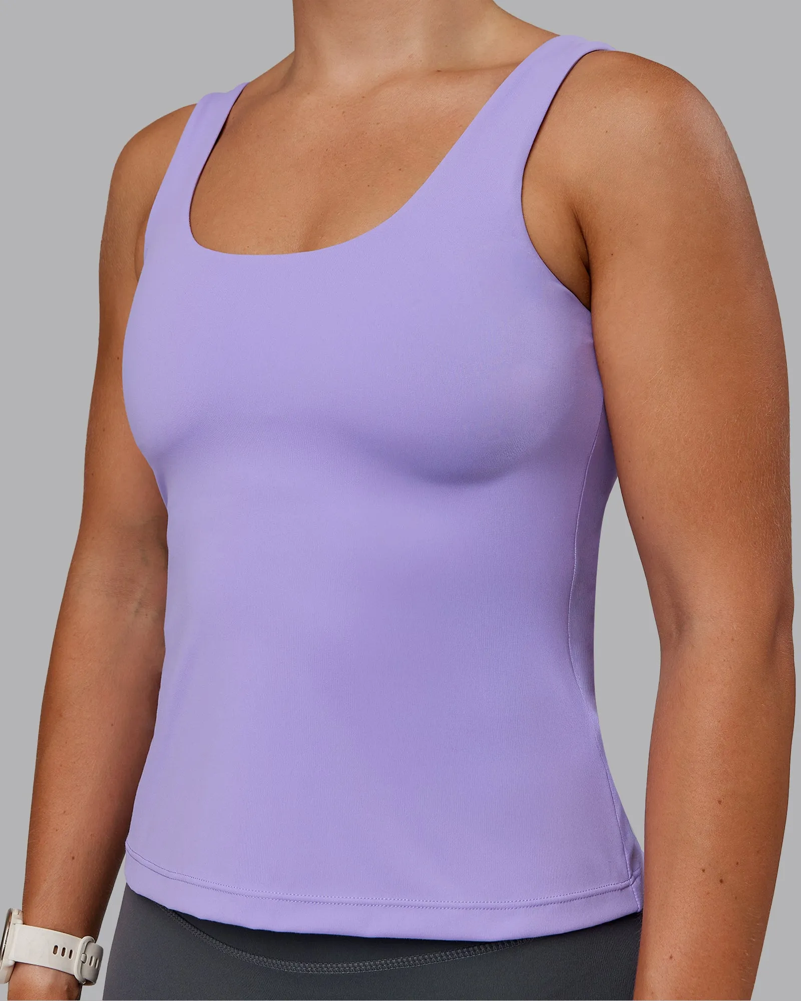 Staple Active Shelf Bra Tank - Violet Ray