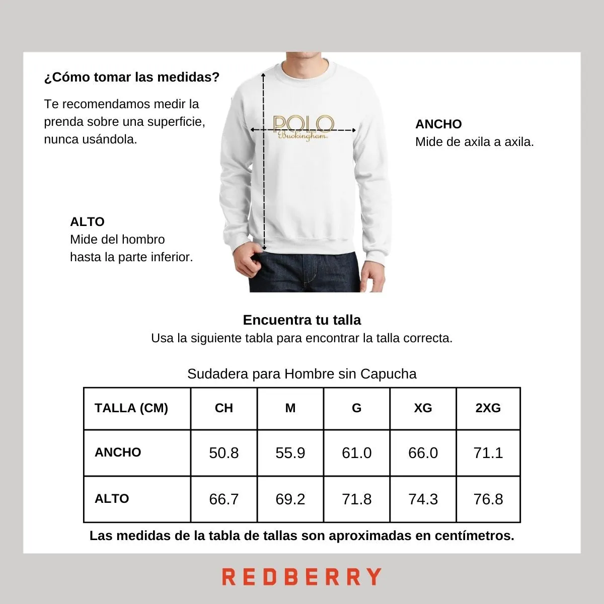Sudadera Hombre Buckingham Polo Club Logo PB