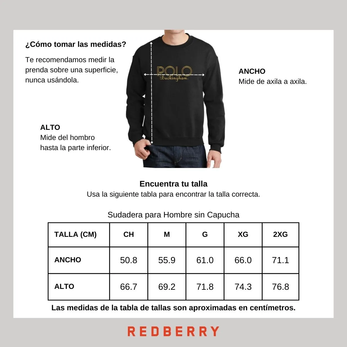 Sudadera Hombre Buckingham Polo Club Logo PB