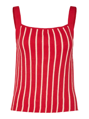 Sui Stripe Knit Vest