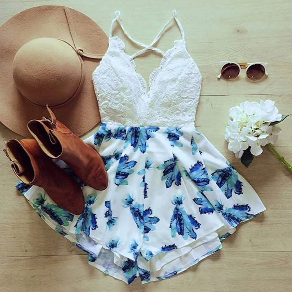 Summer Lace Romper