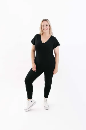 Sunday Romper in Midnight Black