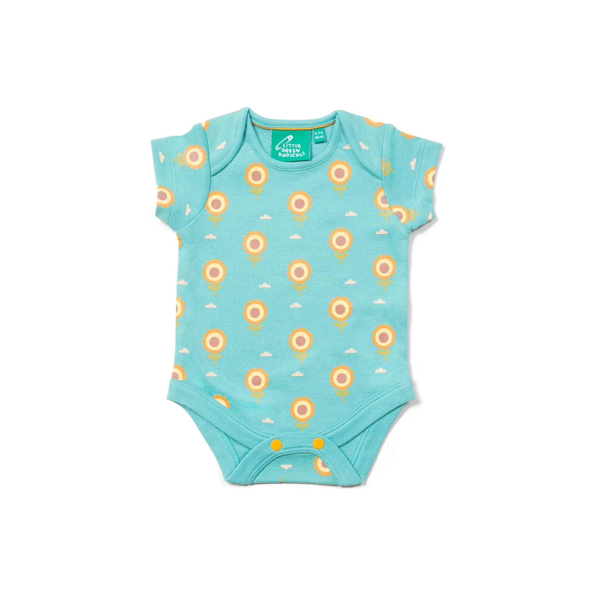 Sunflowers Organic Baby Bodysuit Set - 2 Pack [9-12 Months left]