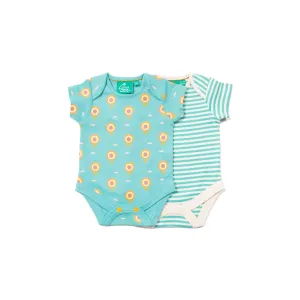 Sunflowers Organic Baby Bodysuit Set - 2 Pack [9-12 Months left]
