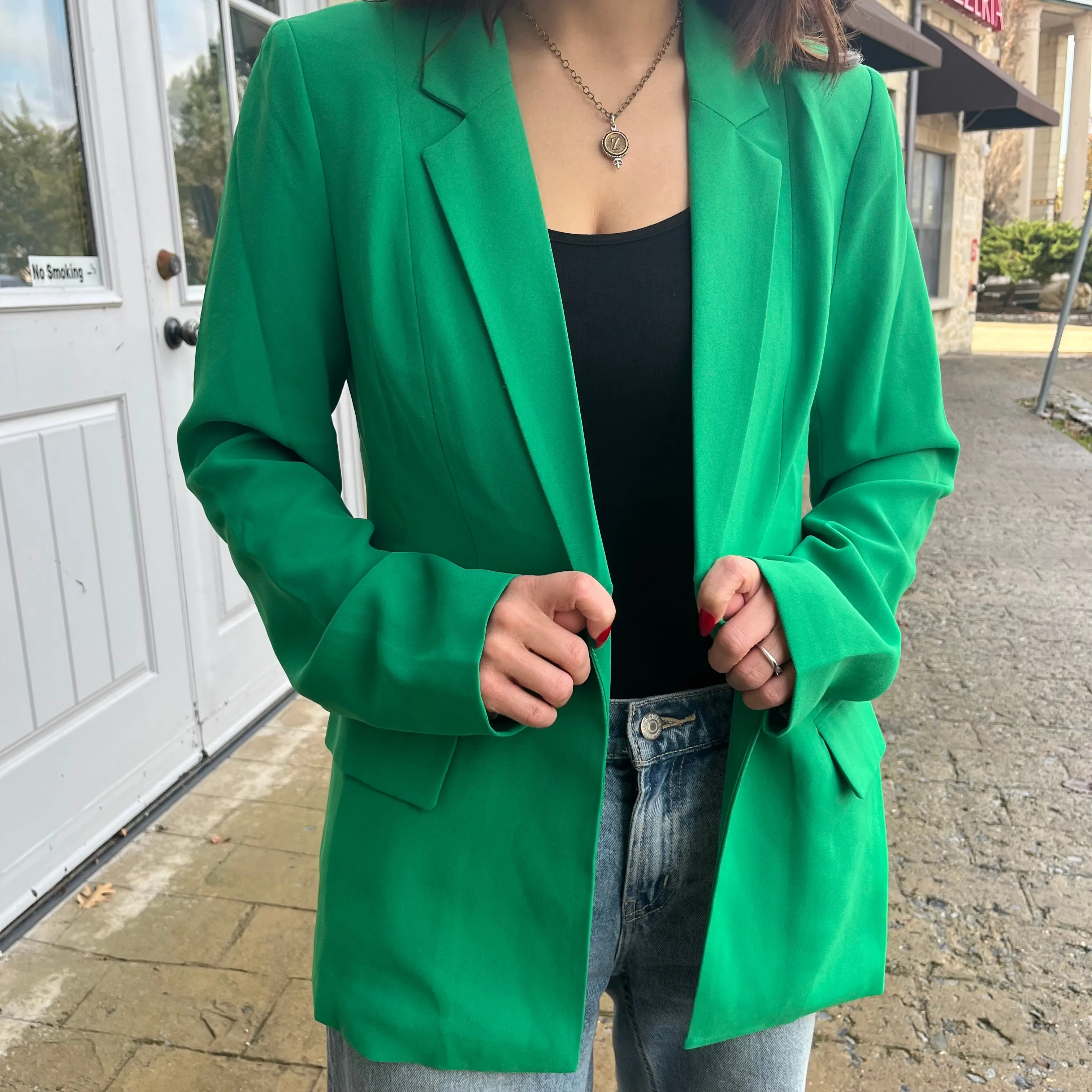 Talk About It Classic Pocketed Blazer