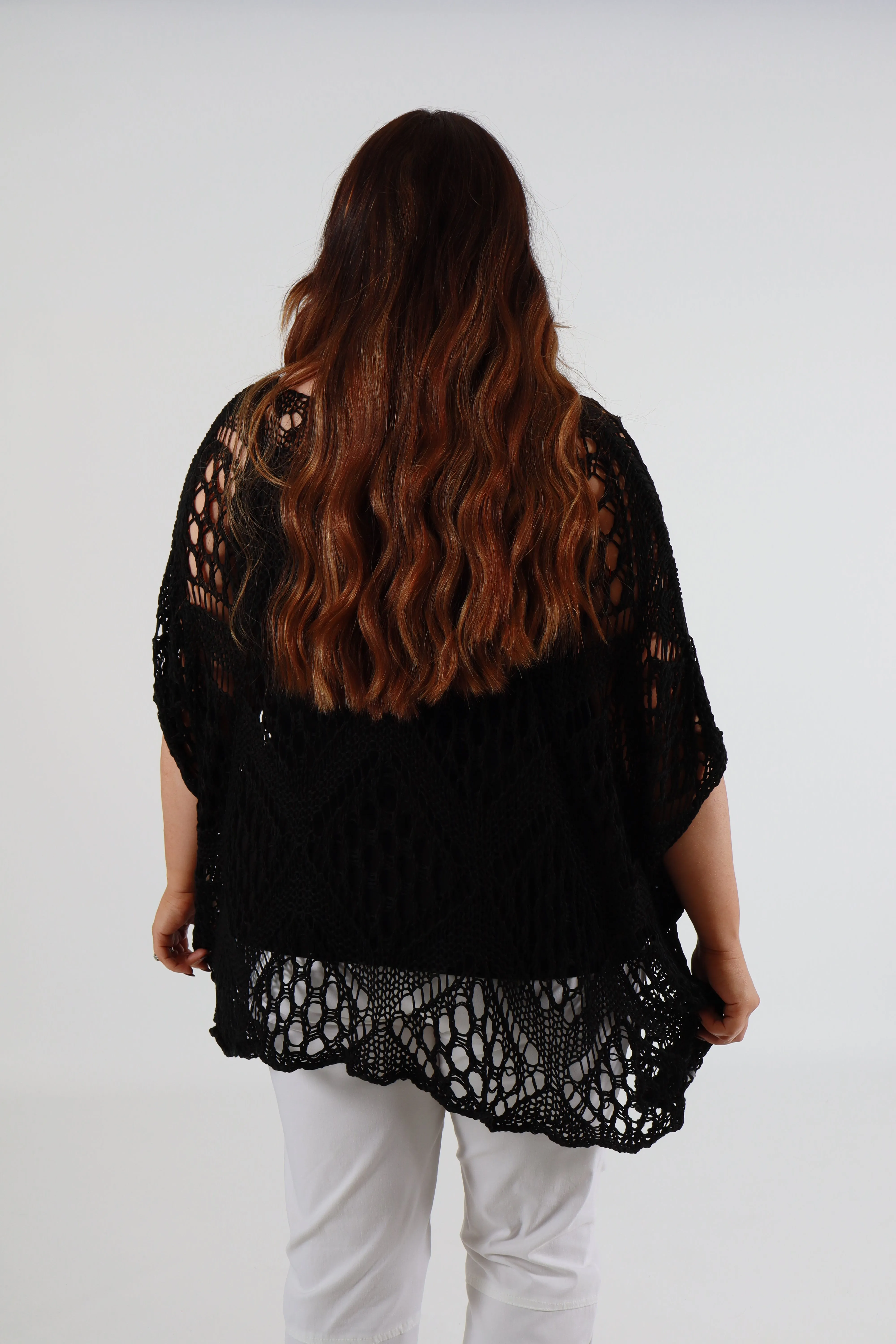 Tara Crochet Top in Black