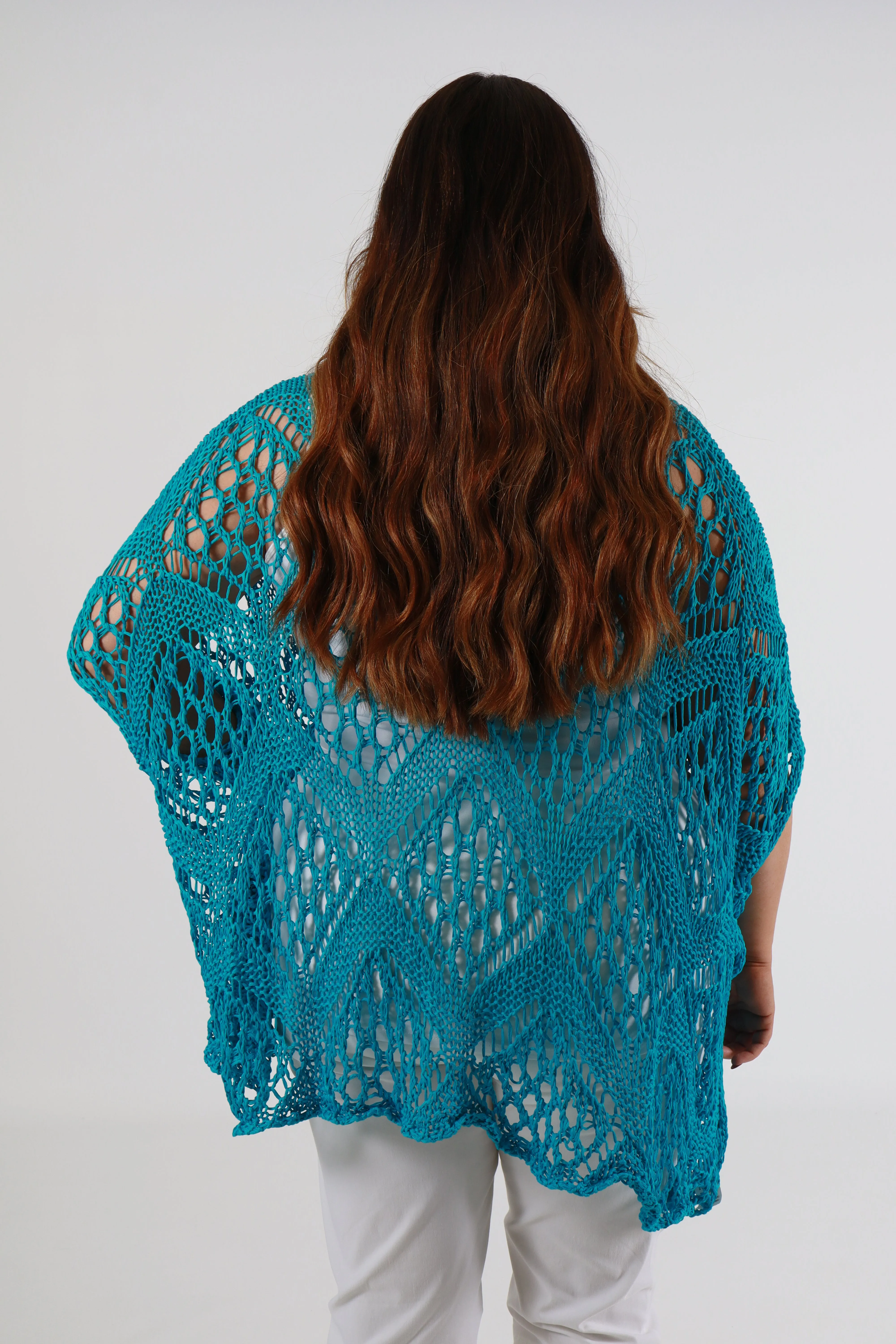 Tara Crochet Top in Turquoise