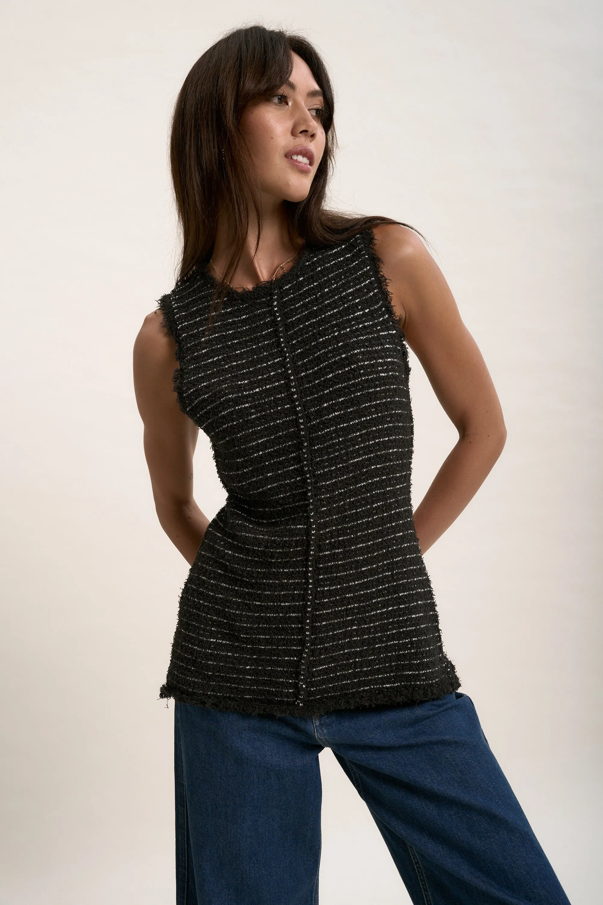 The Knitted Longline Top