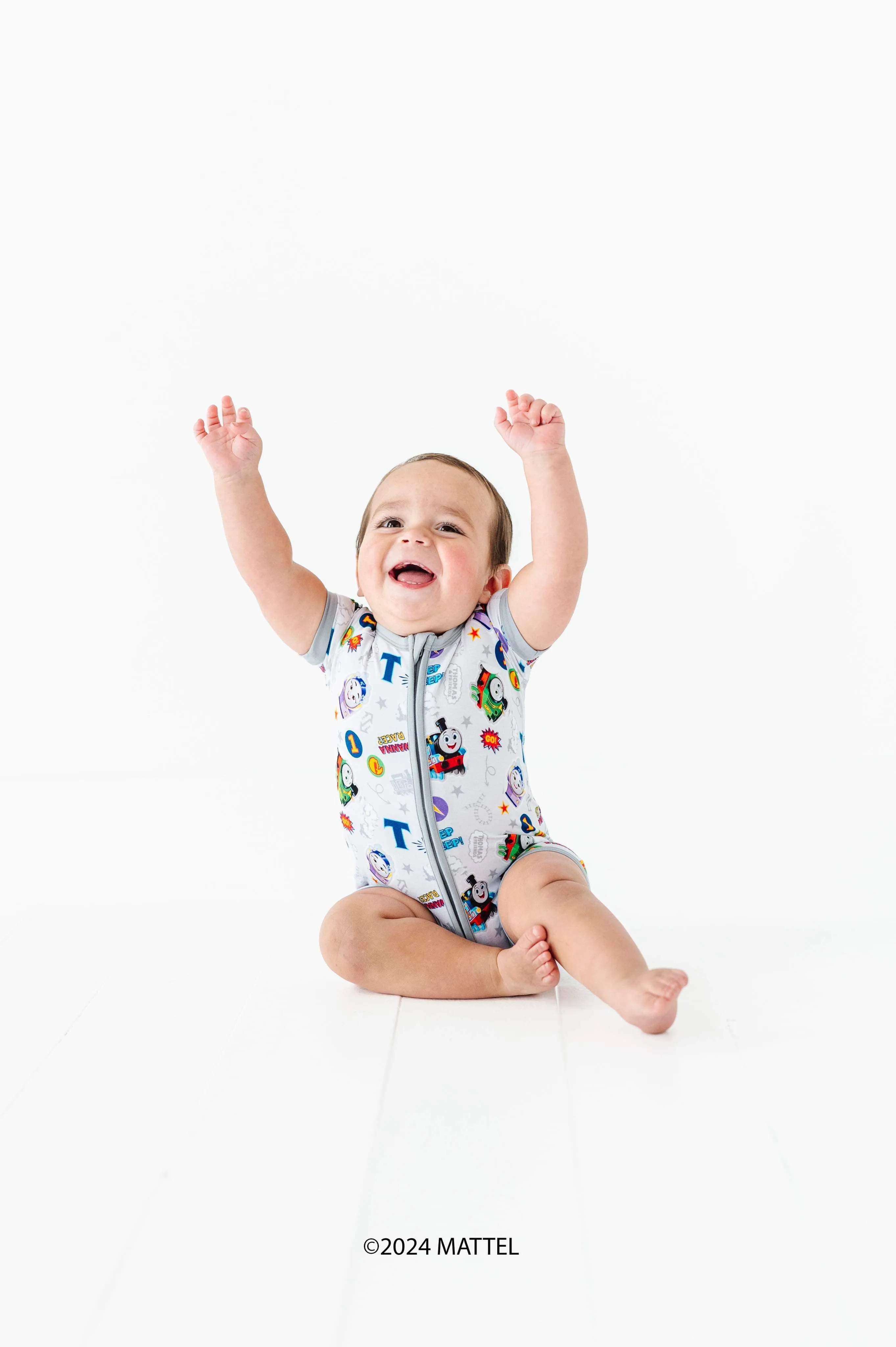 The Sleepy Sloth Thomas the Train Fast Friends Shortie Romper