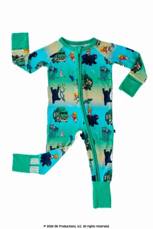 The Sleepy Sloth x Trash Truck™ Honk! Honk! Zip Jammies Convertible Romper