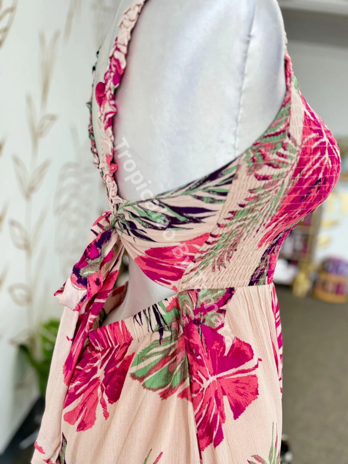 Tropical Print Romper