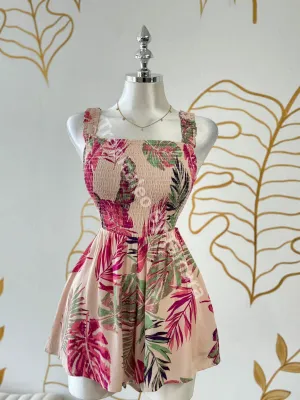 Tropical Print Romper