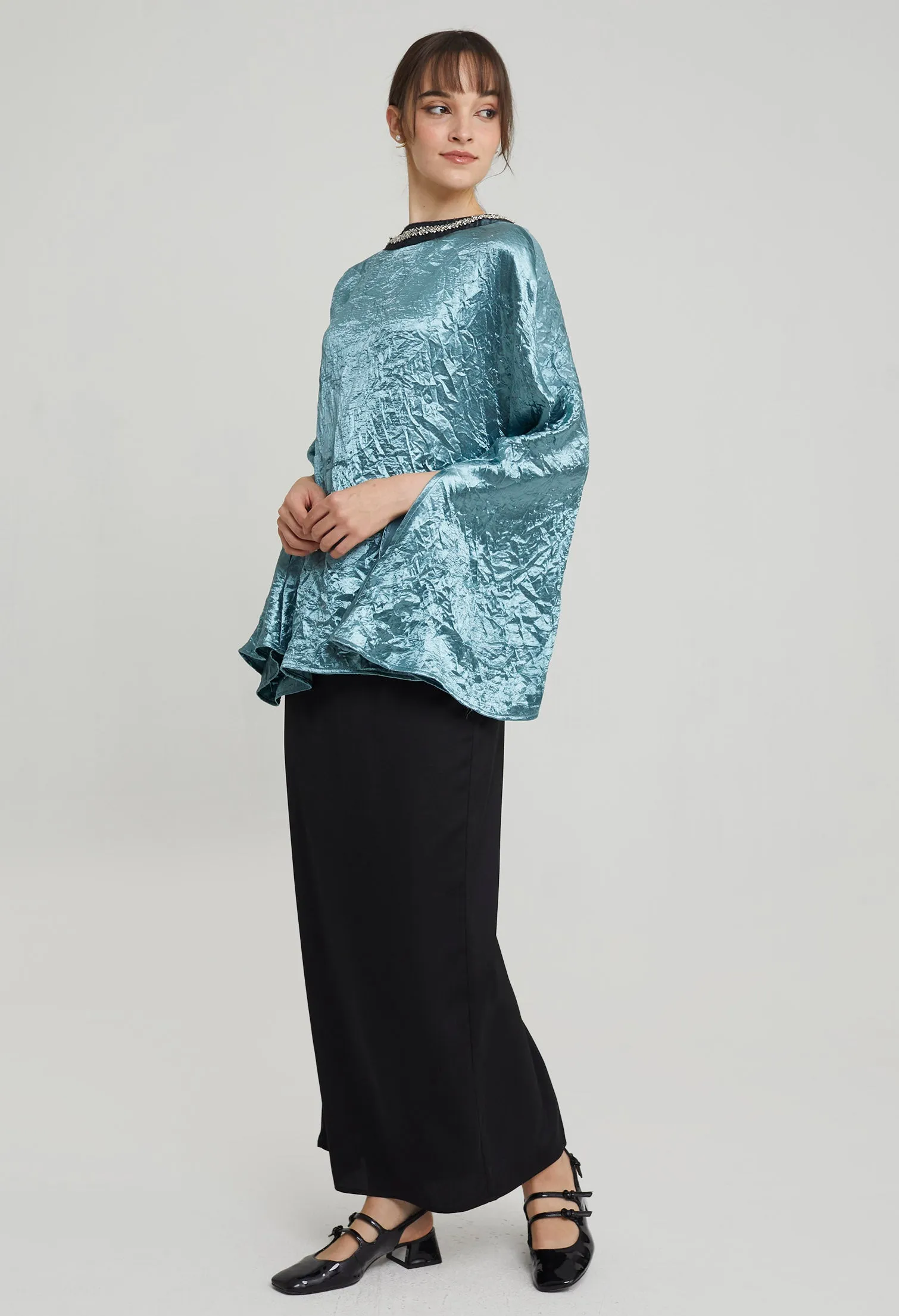 Two Way Jade Luxy Satin Top