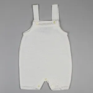 Unisex Baby Dungarees - Cream