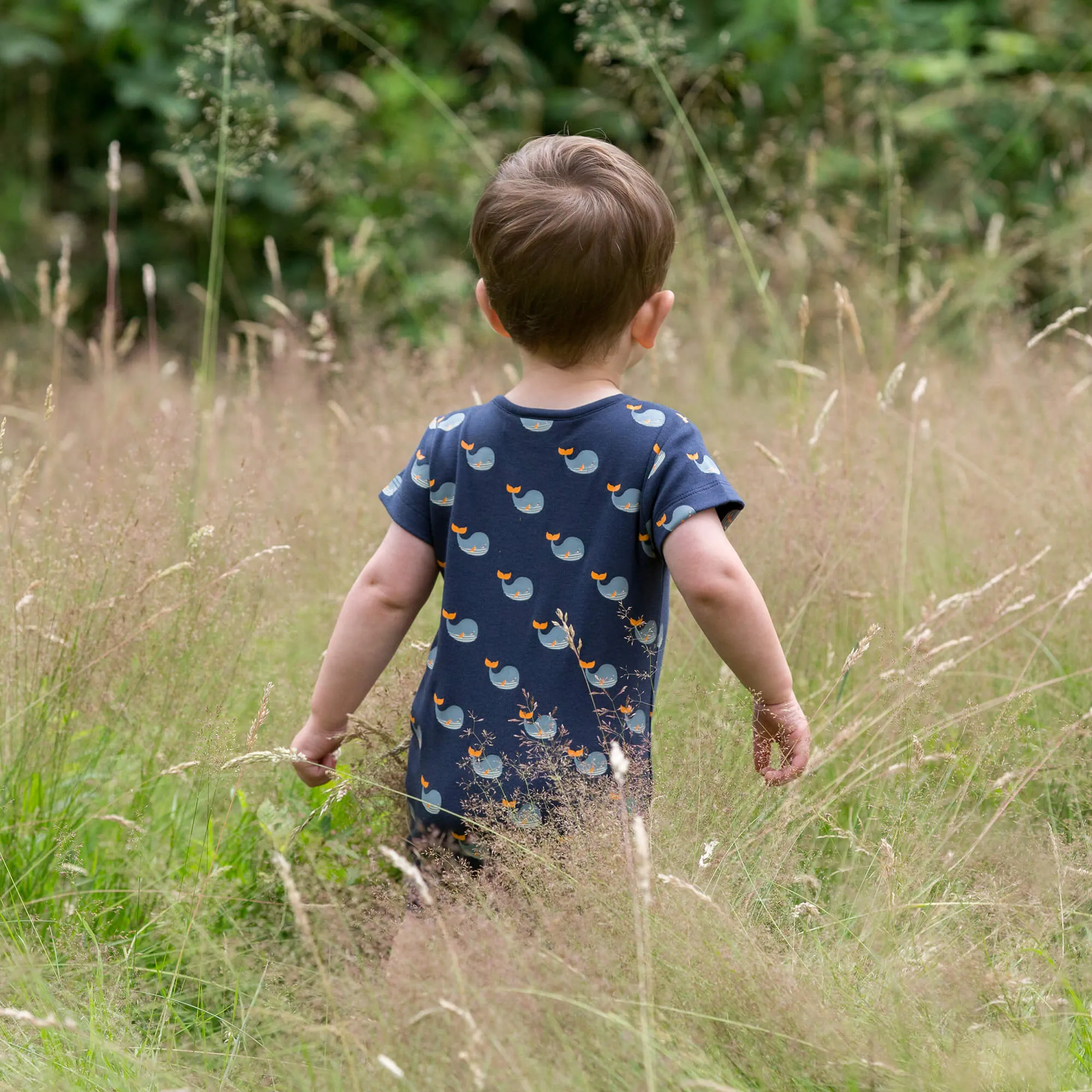 Whale Song Organic Romper Playsuit