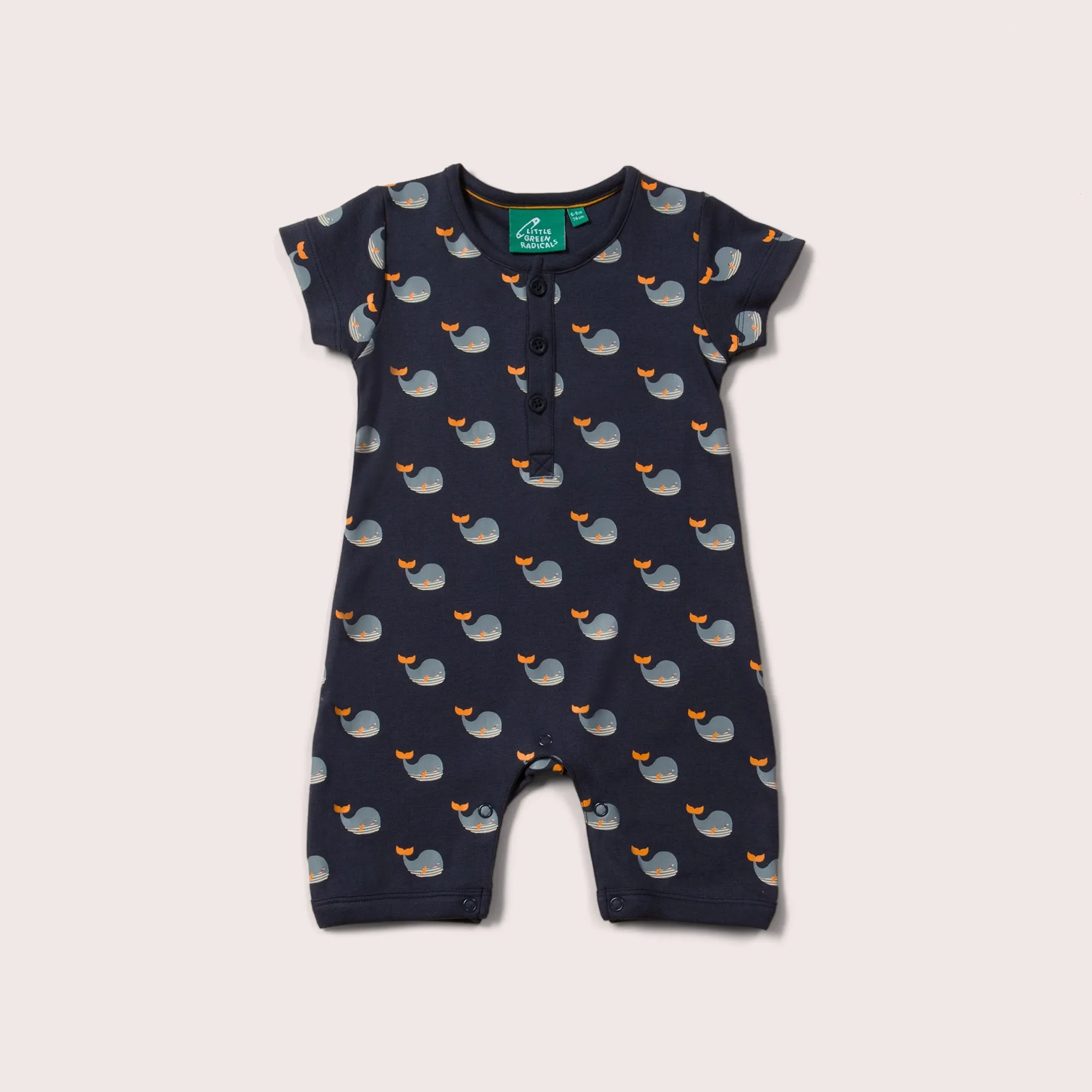Whale Song Organic Romper Playsuit