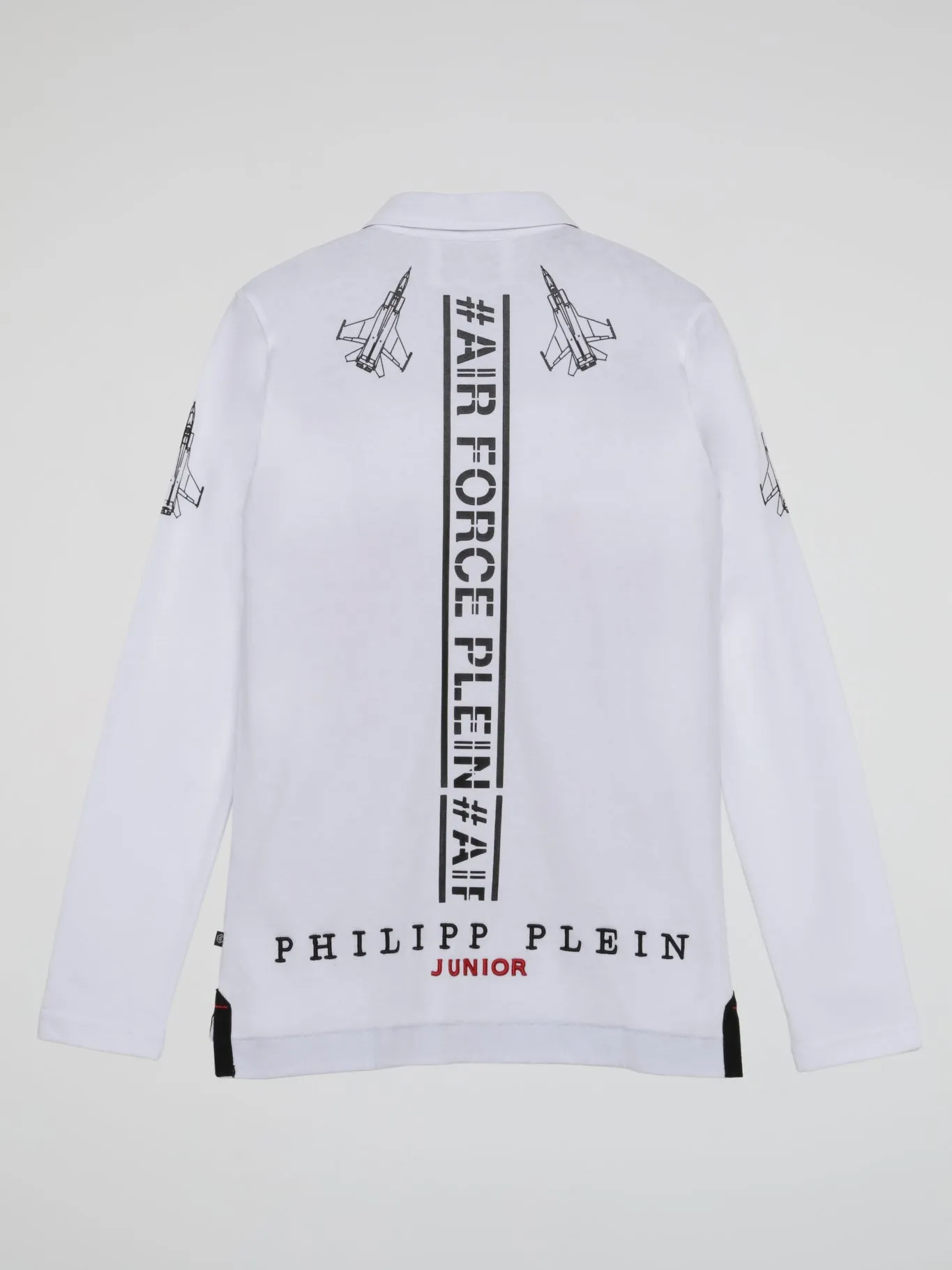 White Embellished Airforce Polo Shirt (Kids)