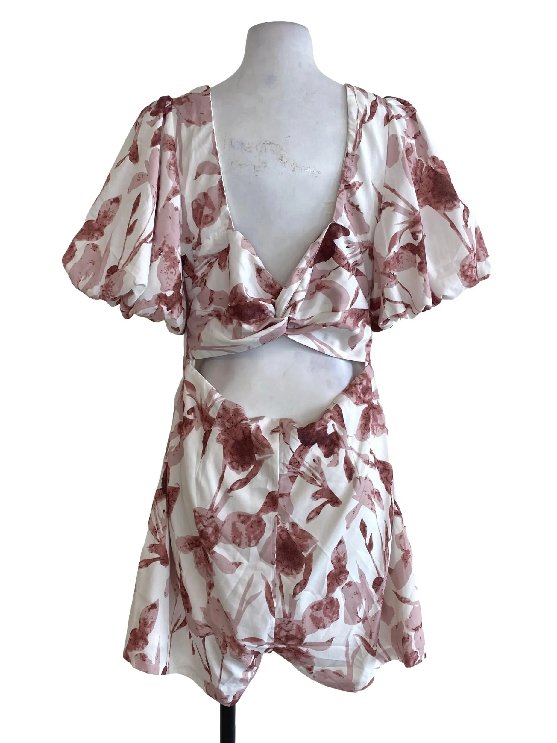 White Floral Rompers