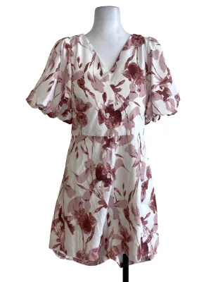 White Floral Rompers