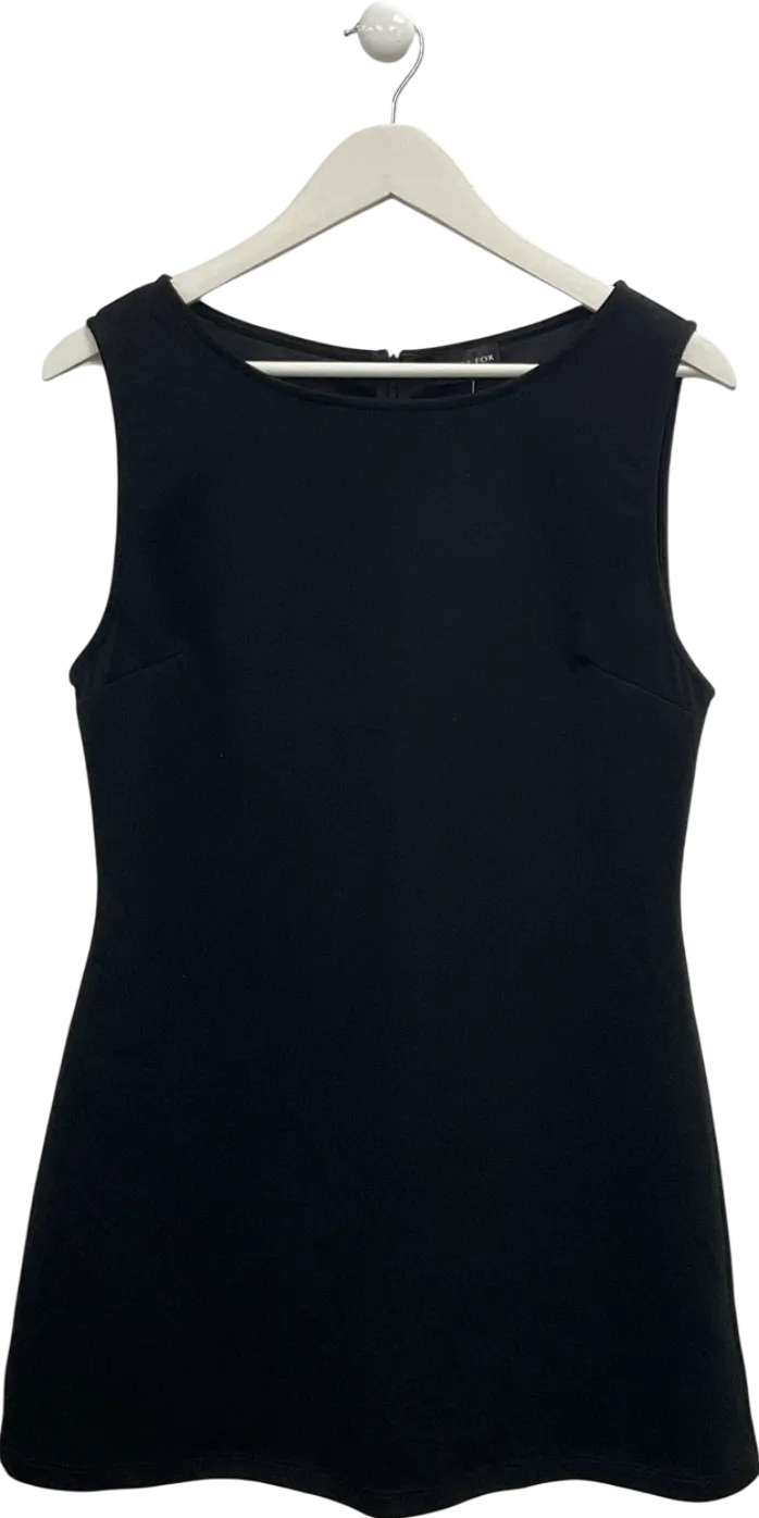 White Fox Black Sleeveless Mini Dress UK XL