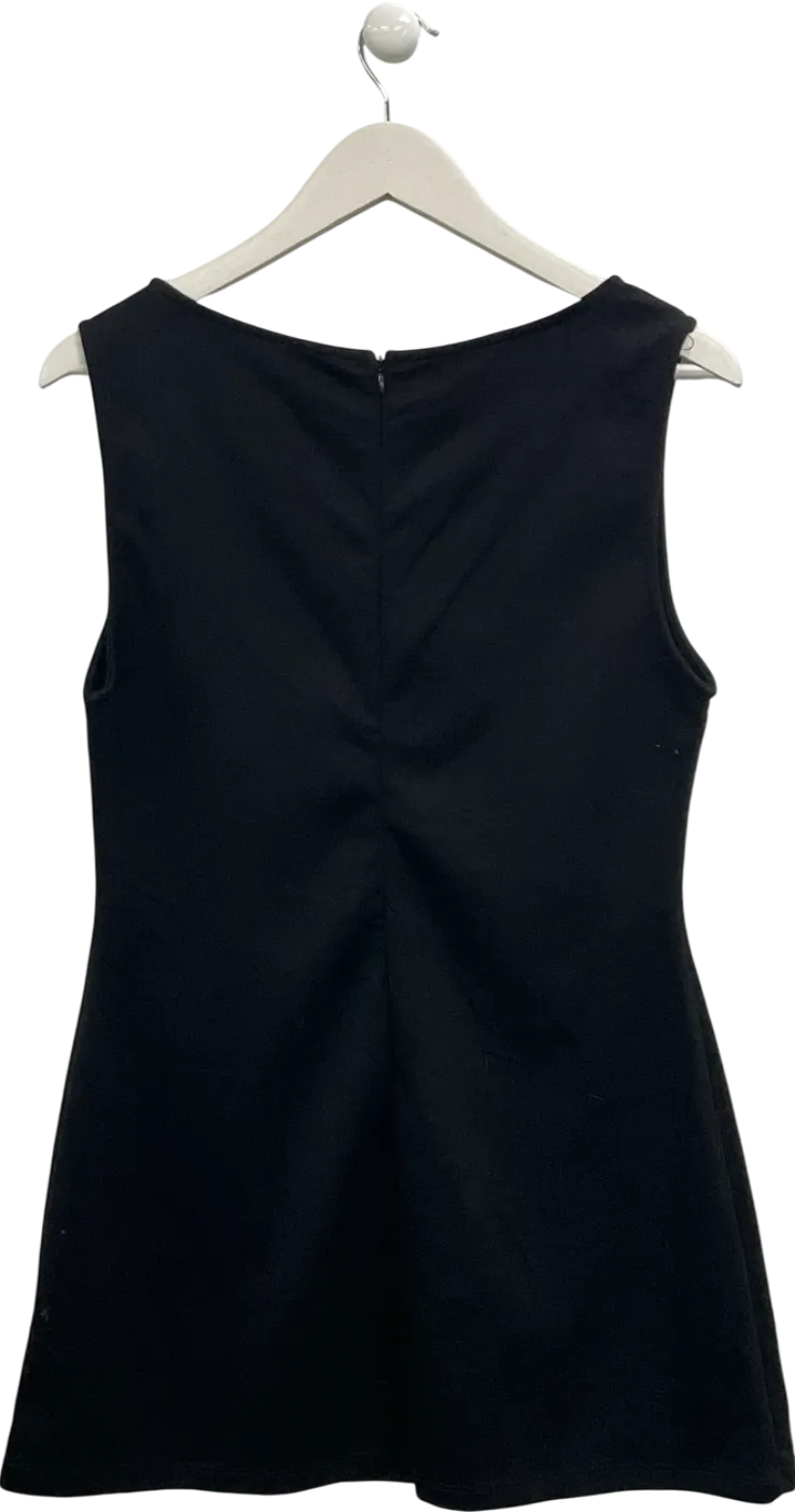 White Fox Black Sleeveless Mini Dress UK XL