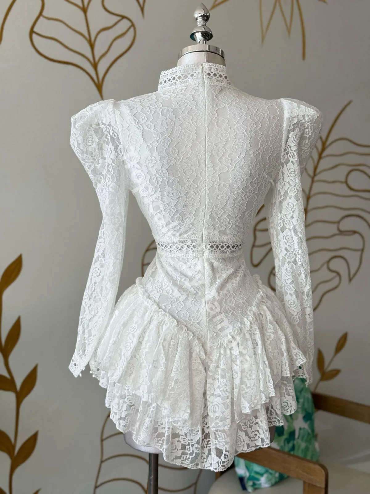 White Pure Elegance Romper