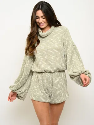 WOMEN'S BOUCLE KNIT 2PC. SHORT SET