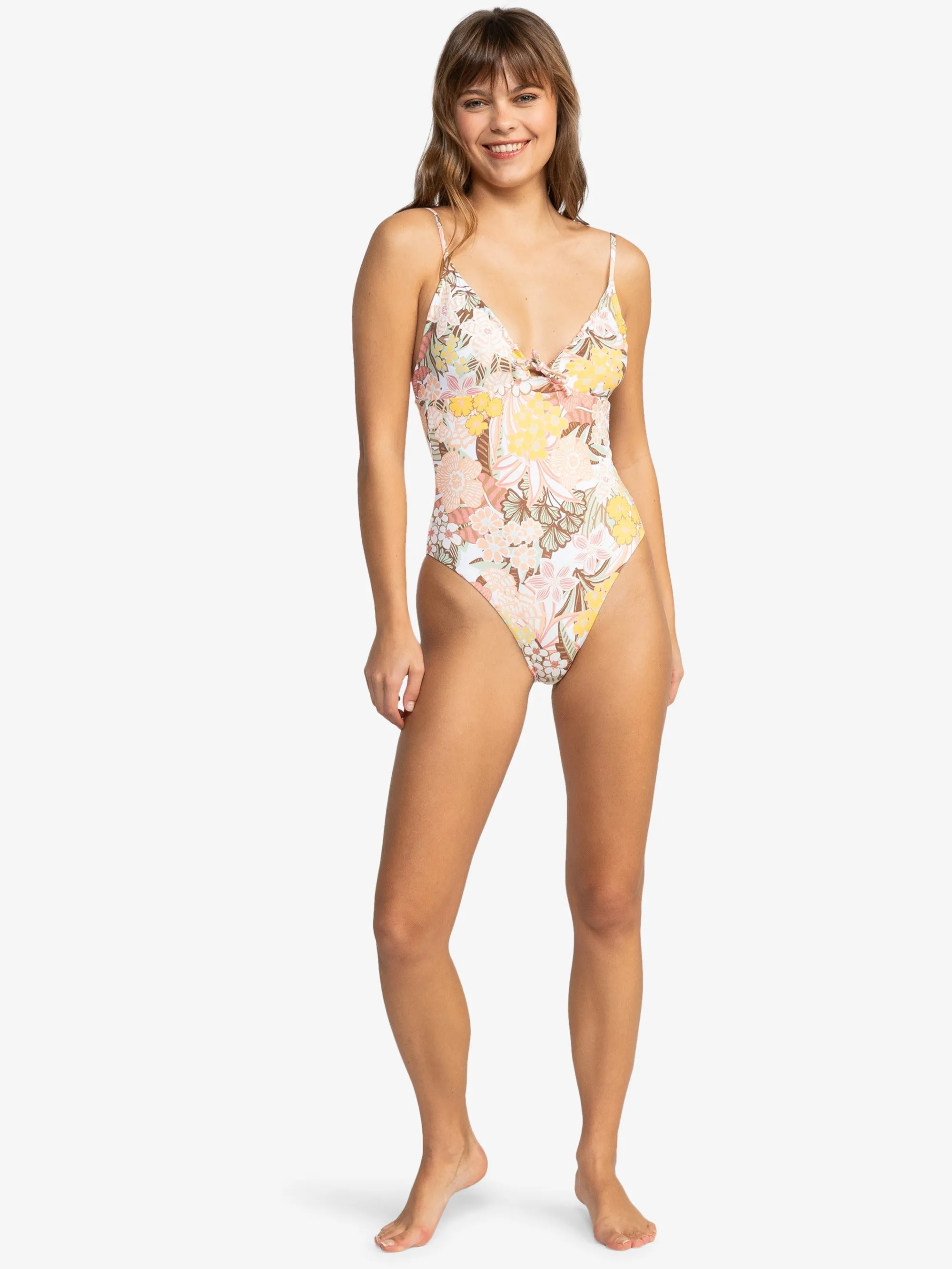 Womens Playa Paradise Reversible One-Piece Swimsuit