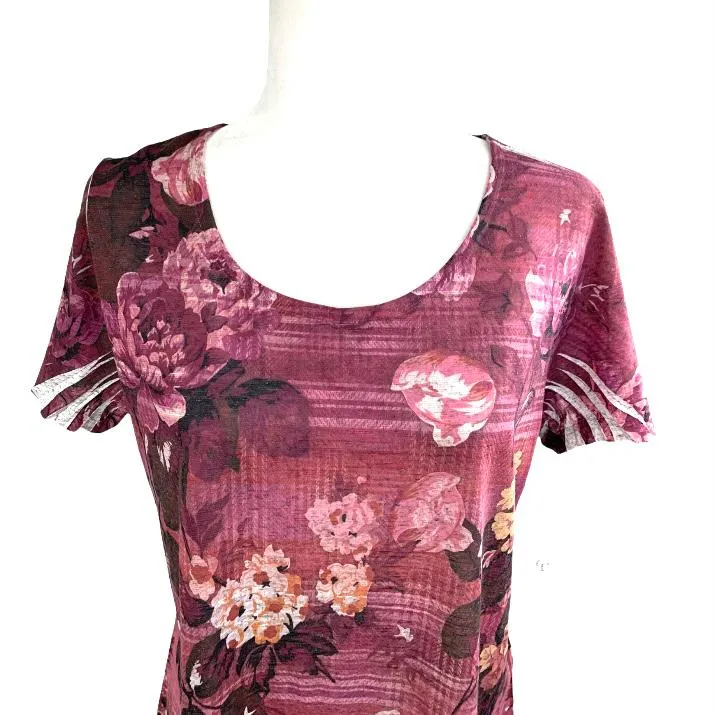Women's Scoop Neck Short Sleeve Tops Plus Size Blouse