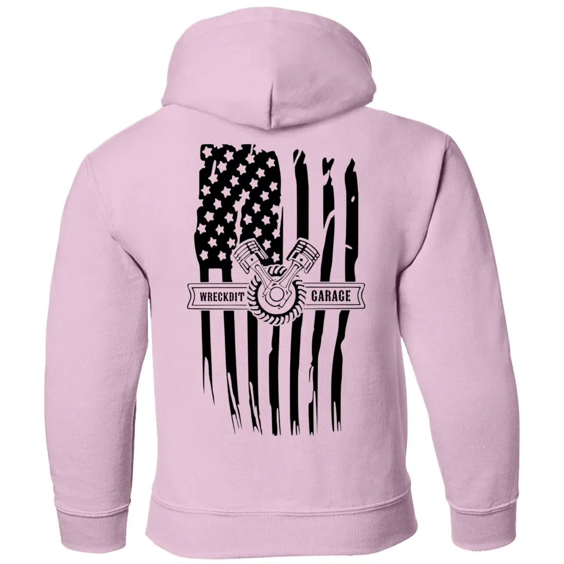 WRECKDIT Garage G185B Gildan Youth Pullover Hoodie