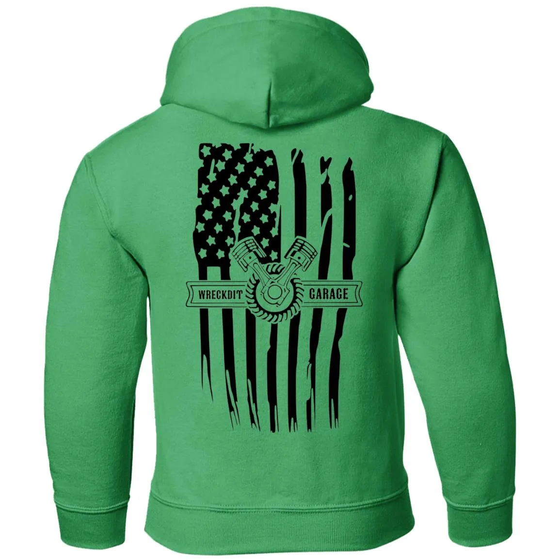 WRECKDIT Garage G185B Gildan Youth Pullover Hoodie