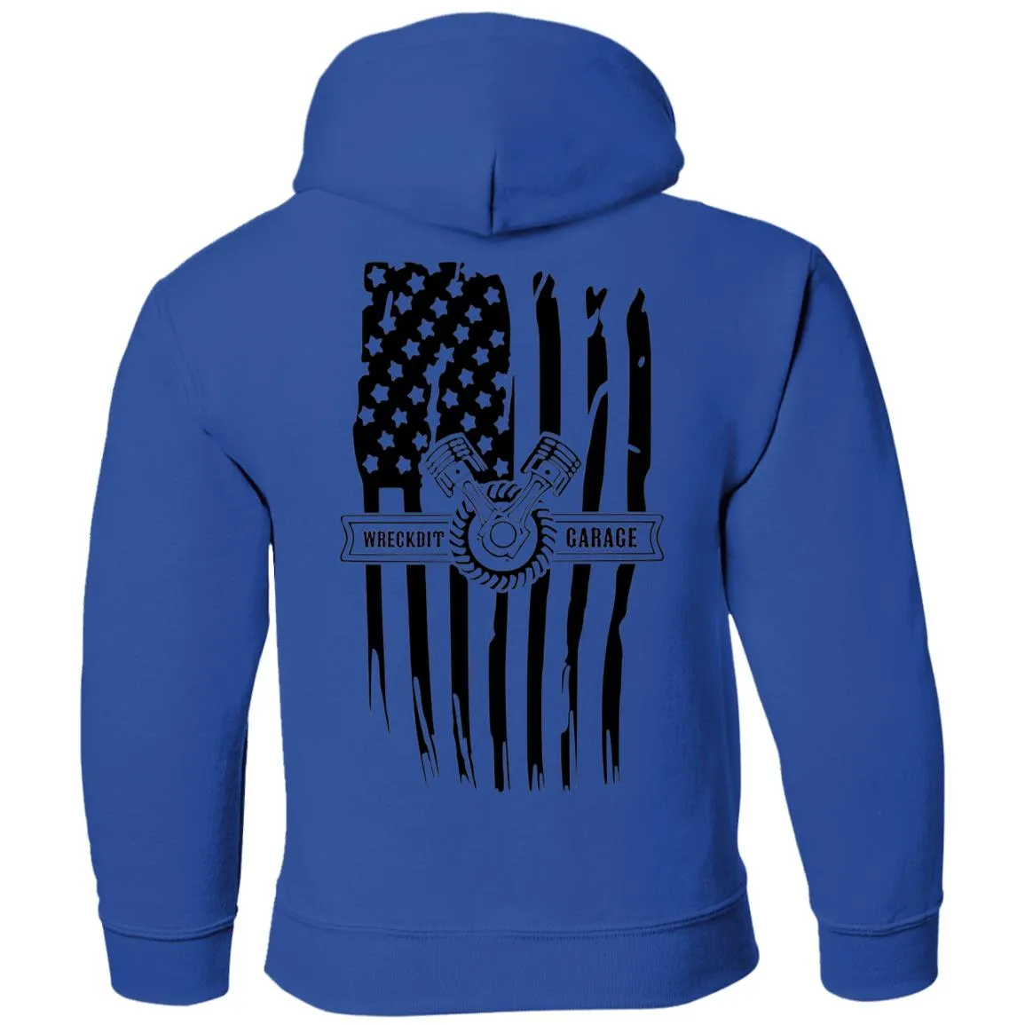 WRECKDIT Garage G185B Gildan Youth Pullover Hoodie