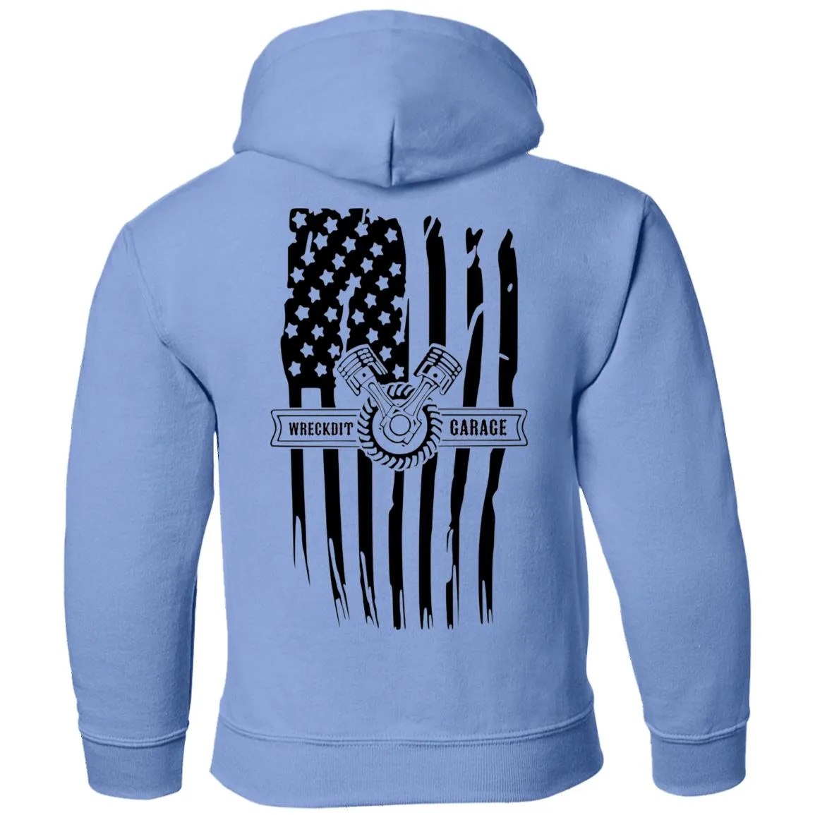 WRECKDIT Garage G185B Gildan Youth Pullover Hoodie