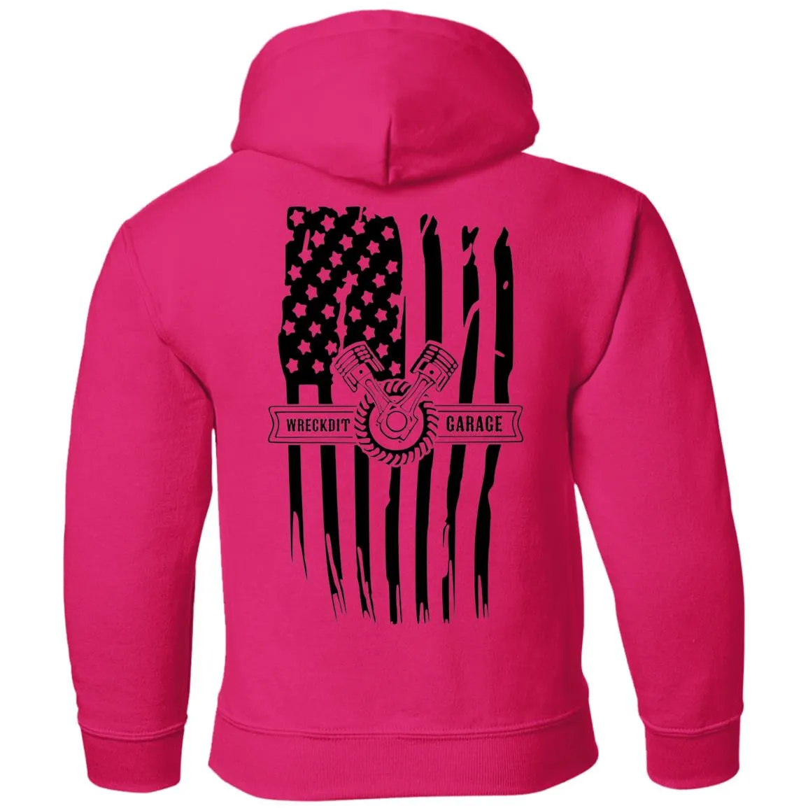 WRECKDIT Garage G185B Gildan Youth Pullover Hoodie