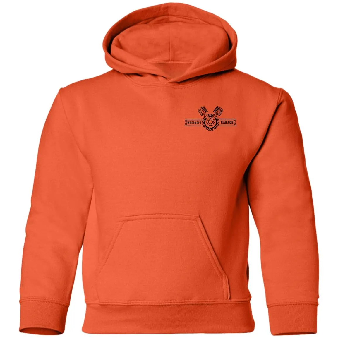WRECKDIT Garage G185B Gildan Youth Pullover Hoodie